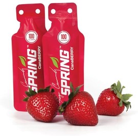 Spring Energy Gel - Canaberry - 20 Ct - Sports Nutrition Energy Gels for Runners
