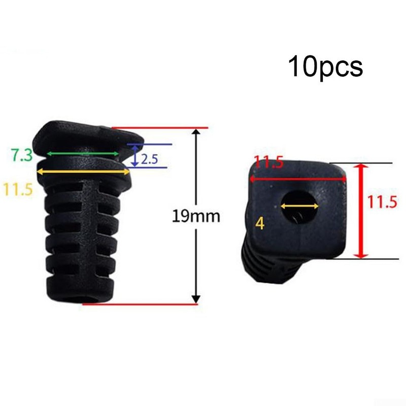 4mm Black Cable Sleeve Cable Gland Rubber Strain Relief Cable