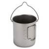 450ml 750ml Cup Set Ultralight Titanium Cup Hanging Pot Set