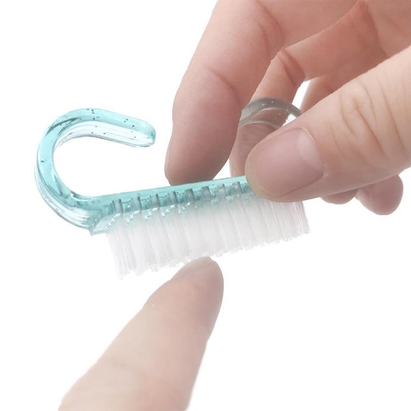 Pack of 2 Nail Brush Nail Cleaning Brush with Sponge