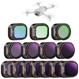 NEEWER Juego de 14 Filtros Compatibles con dji Mini 4 Pro, Filtros ND Polarizados, ND8 ND16 ND32 ND64 ND128 ND256 ND1000 ND8/PL ND16/PL ND32/PL ND64/PL Difusión Negra 1/4 Lumínica CPL, FL-B05