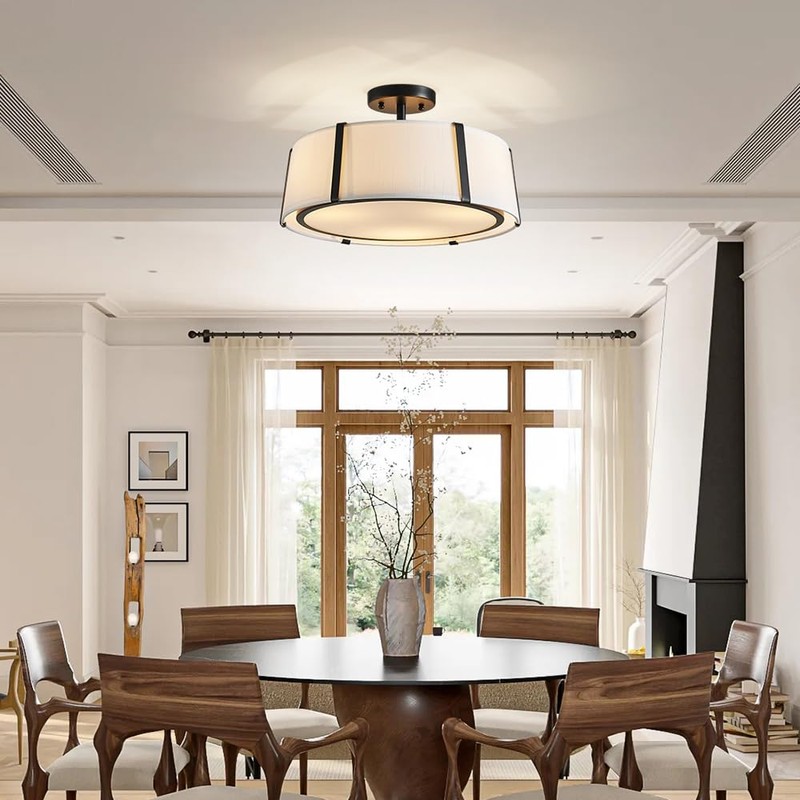 Shrine Lighting Drum Chandeliers, Modern Style, Perfect Ceiling Light Fixture
