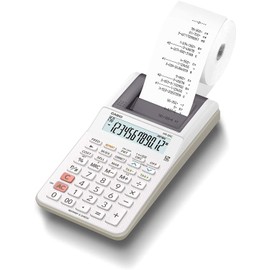 Casio HR-8RC-WE Handy Type Printer Calculator, 12 Digits