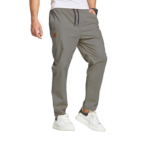 JustSun Men's Cargo Chino Trousers Casual Trousers Men's Elastic Waist
