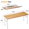Need Computer Desk Office Desk 62 inches Folding Table with