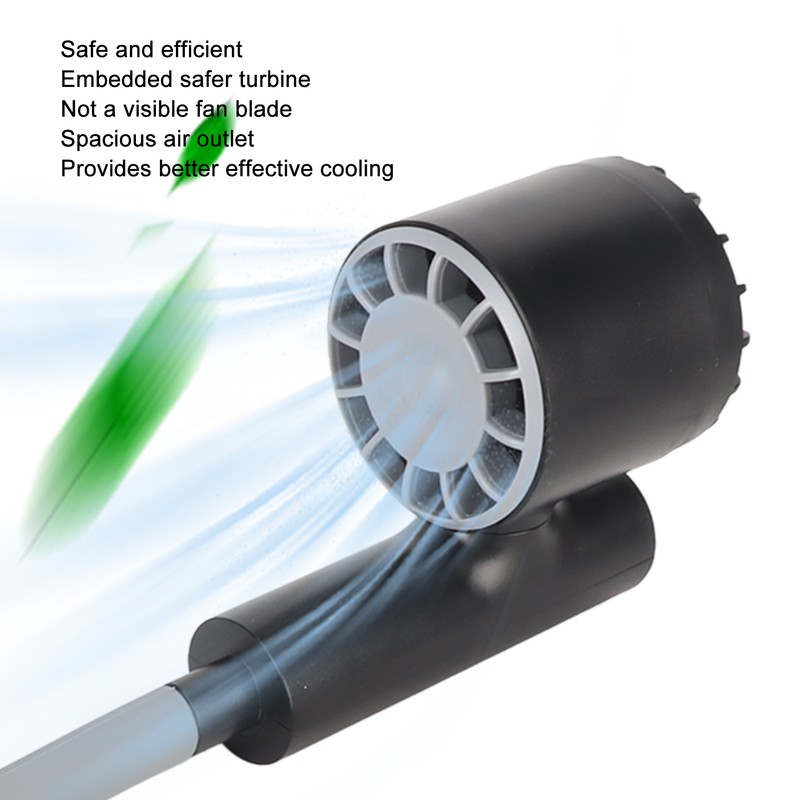 Bladeless Neck Fan Multifunction 360 Degree Cooling 3 Speeds Adjustment