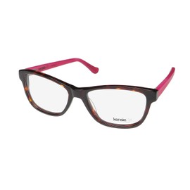 kensie Delight For Kids Girls Teen Cateye Durable Elegant Eyeglass Frame/Glasses [47-14-125, tortoise/pink]