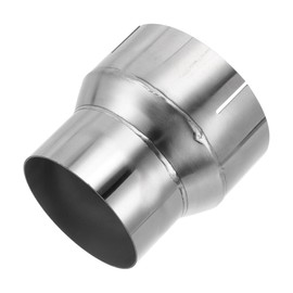 X AUTOHAUX 3.15"OD to 4"OD Mandrel Exhaust Bend Elbow Concentric Reducer T304 Stainless Steel Pipe Adapter 4 Inch Length Silver Tone