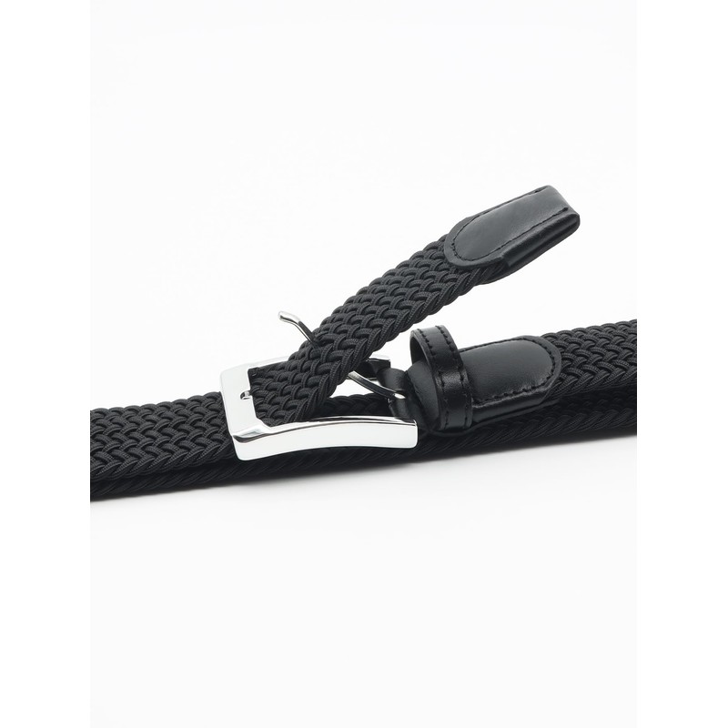 Uoocg Braided Belt Women's Men's Braided Belt Elastic Stretch Belt
