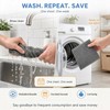 Anihet Microfiber Cleaning Cloths Roll, 50 Tear-Away Sheets Lint-Free &