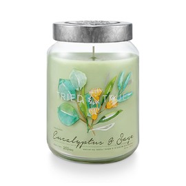 Tried & True Eucalyptus & Sage, 22.2 oz. Candle, Green