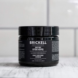 Brickell Men's Smooth Finish Glycolic Acid Peel Natural & Organic Anti-Aging Anti-Wrinkle Fragrance 2 oz Brickell Men's Products / 브리켈 남성용 매끄러운 마무리 글리콜산 필 천연 및 유기농 주름 개선용 안티에이징 2온스 향료