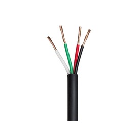 Monoprice Speaker Wire/Cable - 100 Feet - 18 AWG 4 Conductor CMP-Rated | UL Plenum Rated, 100 Percent Pure Bare Copper with Color Coded Conductors - Nimbus Series