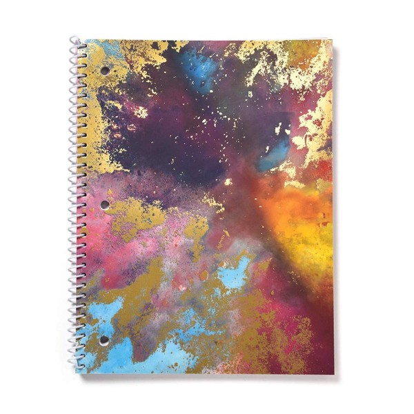 Gartner Studios Galaxy Spiral Notebook, Multicolored, 8 by 10.5 Inches,