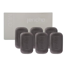 Jericho Dead Sea Mud Soap Bar – Mineral-Rich Face & Body Cleanser with Dead Sea Mud & Salt – Purifying Soap for Oily, Combination, and Acne-Prone Skin - 4.4 Oz X 6 Bars