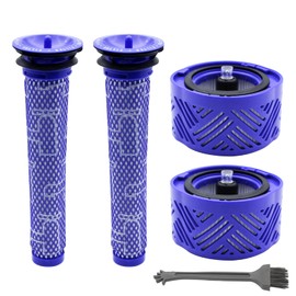 KENSHIRE 4 pack vacuum V6 filters replacement compatible with Dyson V6 HEPA post filters Absolute Animal Motorhead parts replacement