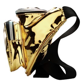 Milood Travel Bum Bag Stylish Phanny Pack Rave Holographic Festival Fanny Pack for Women Holiday