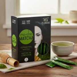 Té Matcha Ceremonial Ma-cha 12 Sobres Individuales 30g                                                                                                