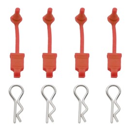 ARRMA RC Body Clip Retainer &body clips for 1/10 ARRMA 3s&Mega Vorteks Senton Granite Big Rock Typhon etc upgraded parts 4pcs/set #AR390165 (Red)