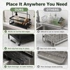 Sponge Holder for Kitchen Sink, Sink Caddy with Towel Bar