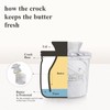 MSJGA Butter Crock for Counter with Water, French Butter Keeper
