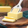 VacFreKep Kitchen Stainless Steel Cheese Slicer,Adjustable Handheld Cheese Cutter with