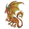 Fantasy Dragons Temporary Tattoos, Set of 10 Colorful Dragon Tattoos