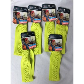 scünci Scunci Headband Everyday & Active No Damage Super Comfy 6 PCS Neon Green Yellow