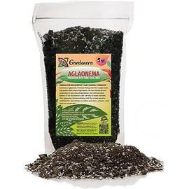 Organic Aglaonema Plant Soil Mix by Gardenera - Cultivate Foliage Excellence with Natural and Nutrient-Rich Formula - 5 Quart