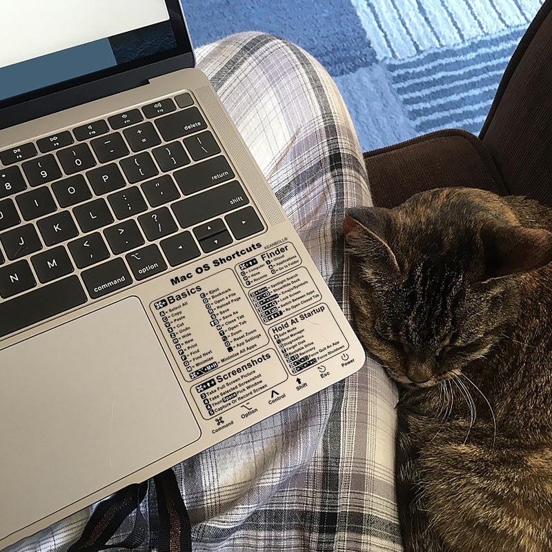 2 Pack Mac OS Shortcuts Stickers | Mac Keyboard Stickers