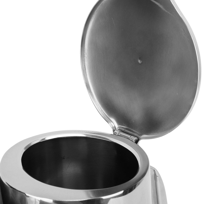 Stainless Steel Pitcher with Lid, 2L Water Pitcher with Ergonomic