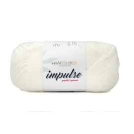 WOAFashions Impulse Hand Knitting & Crochet Yarn (White) (100gms / 3.5oz)