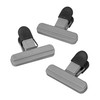 Chef Aid Bag Clips, Pack of 3 Soft-Grip Bag Clips