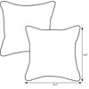 Pillow Perfect 573342 Outdoor Telfair Throw Pillow, Set of 2,