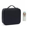 Hometric Black Make up Organizer Bag with Makeup Brush Set
