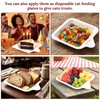 400 Pcs Small Disposable Paper Plates 4 Inch Mini Square