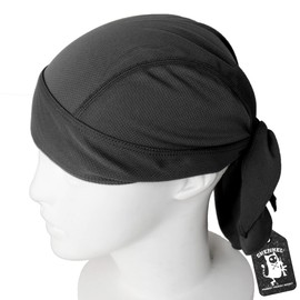 Alpha Label SHENKEL Mesh Bandana Cap, Inner Cap, (BK Black) Sweat Absorbent, Quick Drying, Sun Protection, Sports, Outdoors, Bicycle Hat, BK Black Black