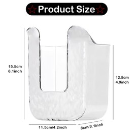 Xanadued Kitchen Wipes Storage, Flushable Wipes Holder for Bathroom, Wall-Mounted Tissue Box, Non-Slip Flushable Wipes Holder, Wipe Container, Wipes Dispenser for Kitchen Bedroom Bathroom, White