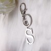 ORUZA Letter Keyring Alphabet Initial Keychain, Metal Letter Key Ring