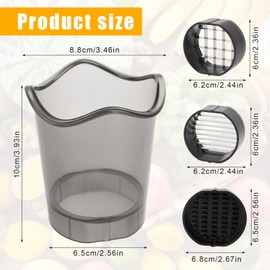 Strawberry Slicer, Detachable Fruit Cutter Cup with Stainless Steel Blades Berry Cutter Tool for Egg Banana Cucumber Mushroom Quickly Making Kitchen Gadget