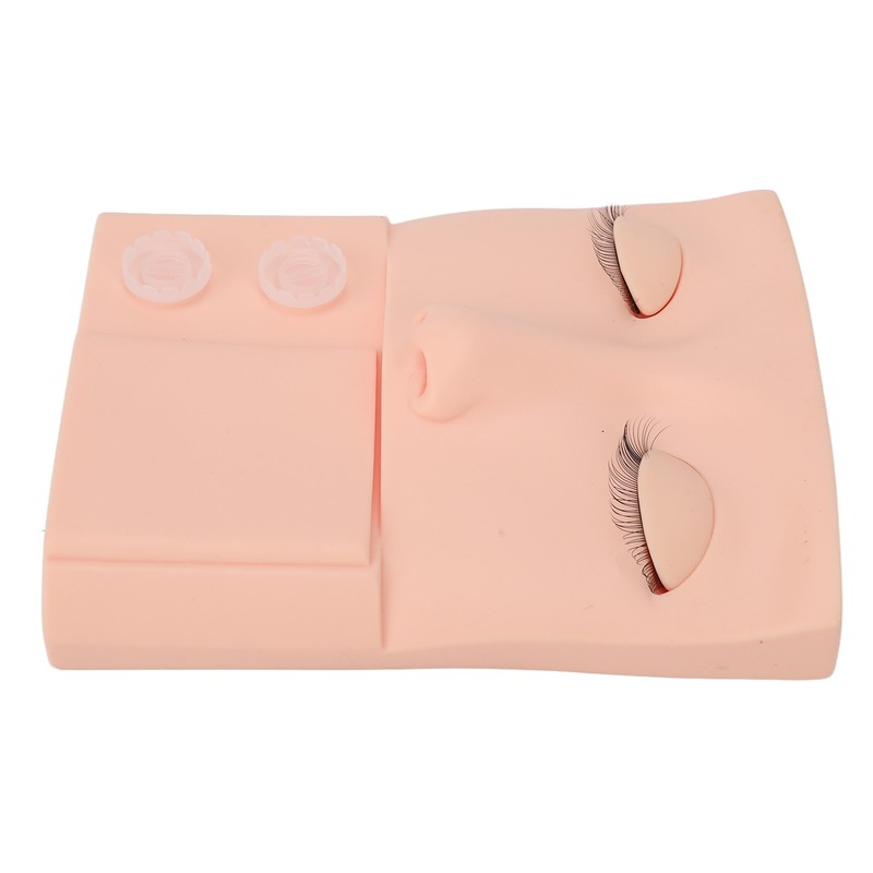 Lash Mannequin Head Replaceable Eyelid Eyelash Extension Practice Makeup Training