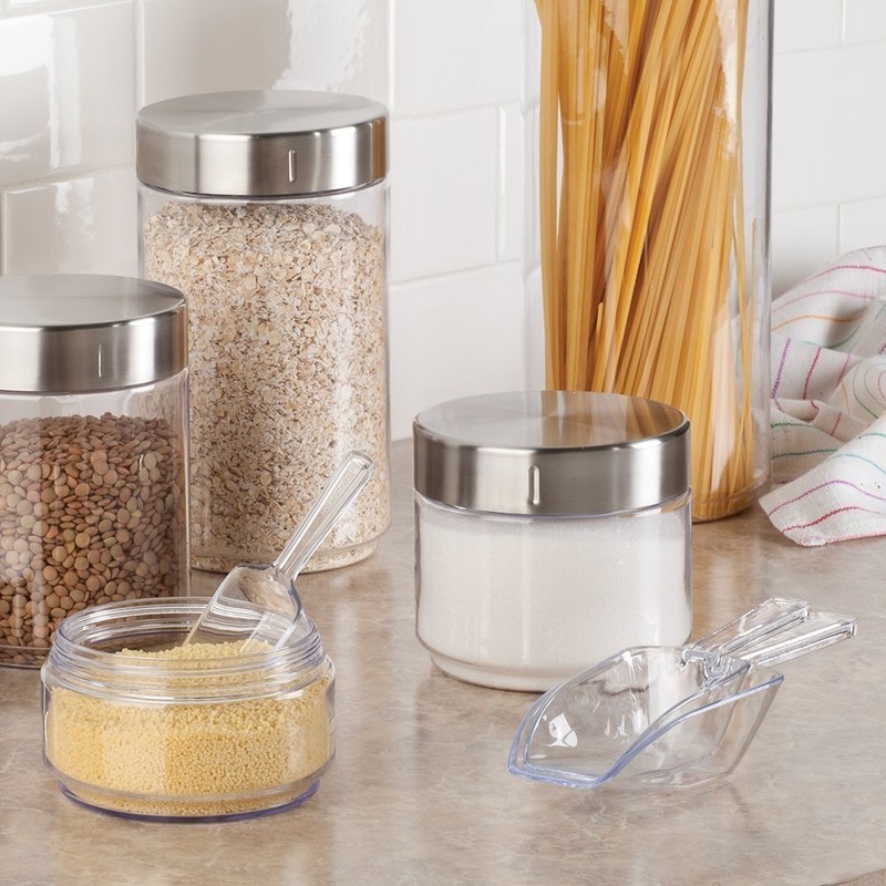 iDesign Plastic Scoop Measuring Cups – Set of 4, Multiple