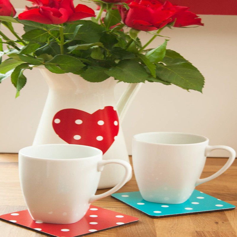 d-c-fix 346-0627 Decorative Self-Adhesive Film, Polka Dot Red/Petersen Red, 17"