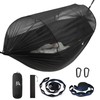 Miztli Camping Hammock -Portable Hammock w/Spacious Net & Tree Straps