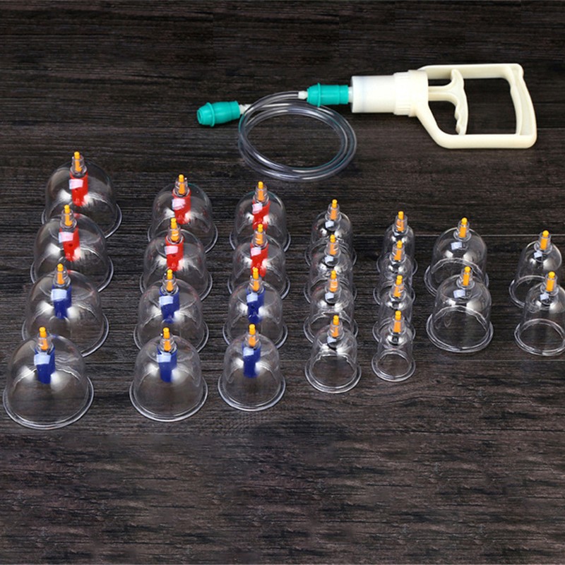 24pcs U shape Cups Chinese Vacuum Cupping Set Massage Therapy