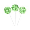 Green and White Swirl Pops Suckers - 24 Individually Wrapped