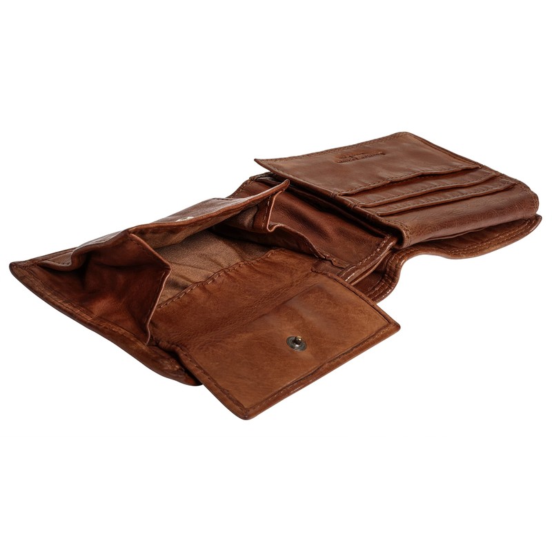 piké Genuine Leather Men's Wallet Brown 021848, brown