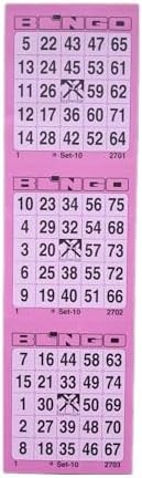 Bloque de 300 Tickets System 25 de 75 n 6, Color Rosa