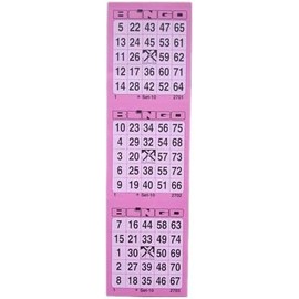 Bloque de 300 Tickets System 25 de 75 n 6, Color Rosa