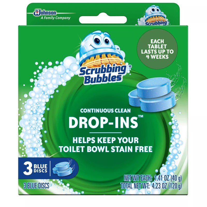 Scrubbing Bubbles Continuous Clean Drop-In Toilet Bowl Cleaner 3 count